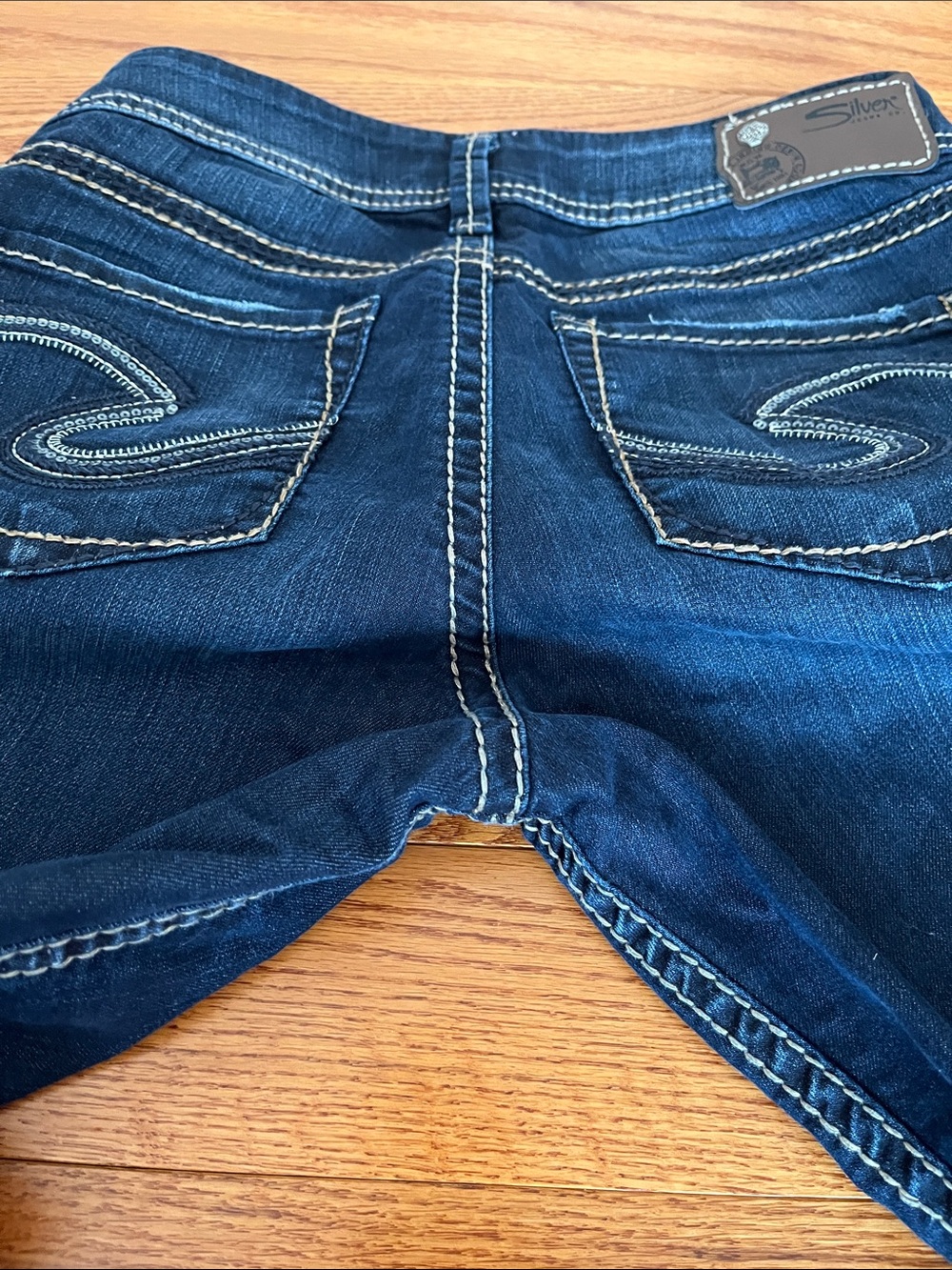 Silver Jeans Skinny Dark Blue Stretch Denim - Picture 6 of 15